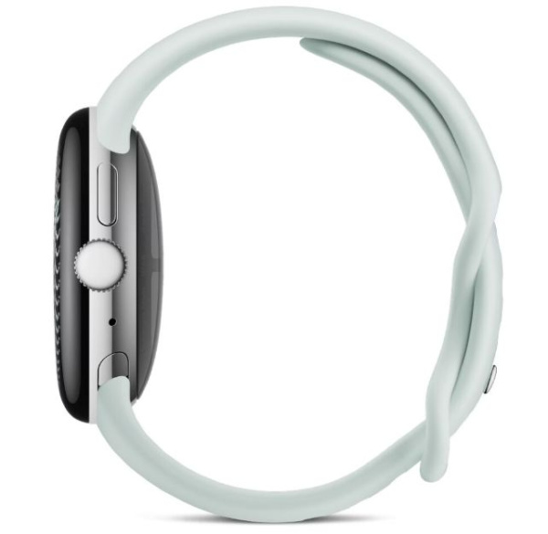 умные часы google pixel watch 5 45mm wi-fi серый (polished silver/fog)